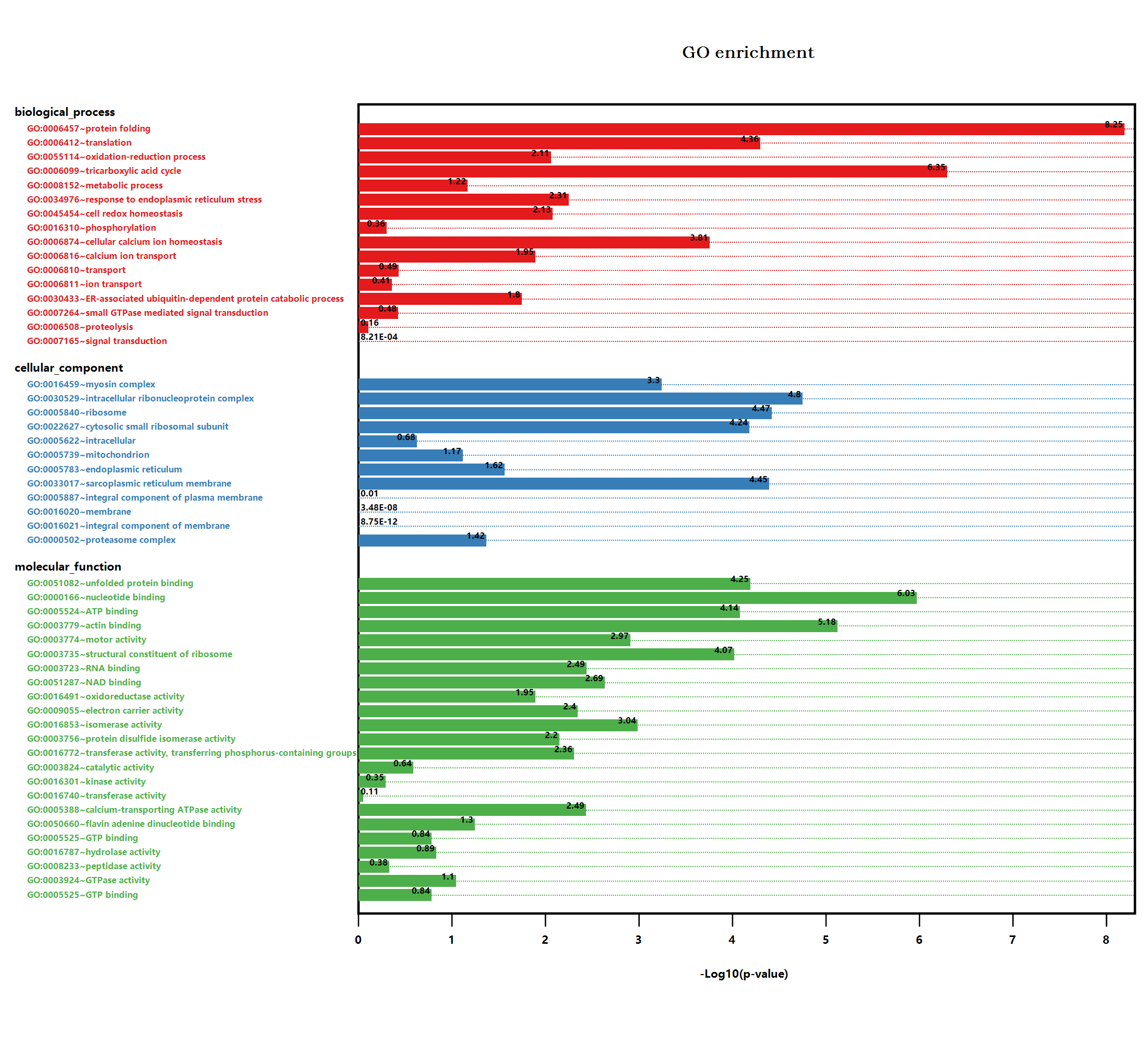GO enrichment barplot